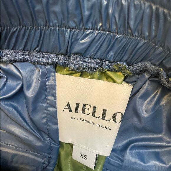 AIELLO By Frankies Bikinis Luminescent Track Pants Women XS Colorblock - Picture 6 of 8